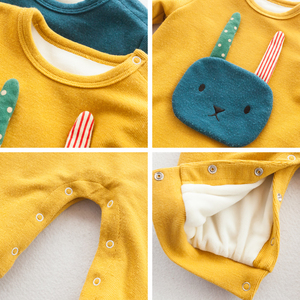 ชุดรอมเปอร์เด็กผู้ชายลายดอกไม้แบบมีเท้าในตัวสำหรับเด็กทารก ช้อปปิ้งออนไลน์ ฮ่องกง - Product Image 5