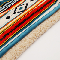 Couvertures réversibles en peluche douce pour la décoration de la maison en stock Couverture de lit Sherpa à carreaux pour canapé et canapé