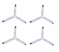 Verstellbare Schlafzimmer Bettlaken befestigungen Hochleistungs-elastische Dreieck-Hosenträger Greifer Befestigungs halter Band mit Riemen Clips