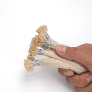 Extensioni per capelli in cheratina italiana pre-bonded con punta piatta mini K, a doppia trama, per saloni - Vendita all'ingrosso - Product Image 2