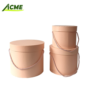 Venta caliente Cilindro <span class=keywords><strong>Floristería</strong></span> Sombrero portátil Caja Cajas de regalo redondas transparentes para flores Impresión en relieve - Product Image 3