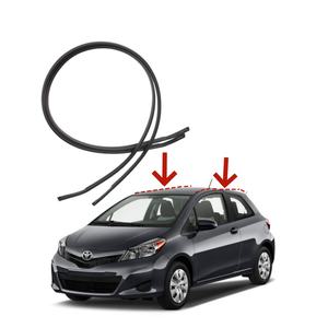 2 יחידות פס איטום לקישוט גג הרכב, אביזרים חיצוניים, פס איטום גומי לקישוט גג עבור טויוטה יאריס סדאן 07-11 - Product Image 1