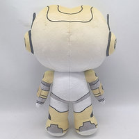 Diseño de dibujos animados mascota Logo muñeca juguetes de peluche personalizados estilo robótico Animal relleno Mini figura de peluche para niños regalo