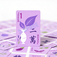Jeu de cartes de Mahjong de voyage au design personnalisé, 160 cartes de Mahjong américaines, jeu de cartes Mahjongg
