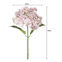OH ARTS Produsen Bunga Artificial Terlaris, Bunga Hydrangea Sentuhan Alami untuk Dekorasi Pesta Bertema