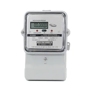 Contador monofásico de três fios/registro habitação consumo de eletricidade medidor de energia watt-hora kWh medidor de energia