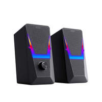 Altavoz USB Portátil Pequeño de 6W OEM con Cable RGB para PC, Computadora, Juegos, Laptop, Woofer