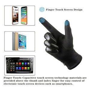 Gants d'hiver décontractés pour femmes en cuir de chèvre, écologiques, respirants, avec fonction écran tactile, pour sports de ski en extérieur, vente en gros - Product Image 4