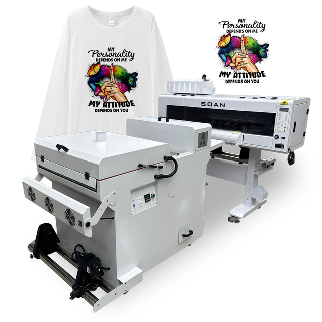 Digital Dtf Pet Film Printer T Shirt Textile Printing Machine Dtf Printer 60cm with Dual Eps I3200/DX5/xp600 Printheads