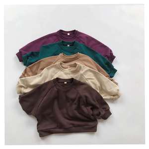 Vendita calda Del Bambino felpata dei bambini di colore solido maniche lunghe della ragazza di abbigliamento casual - Product Image 1