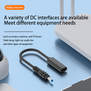 Precio de fábrica USB C hembra a DC macho Cable de conversión 5,5*2,5mm adaptador PD65W Compatible con Cable de carga portátil - Product Image 3