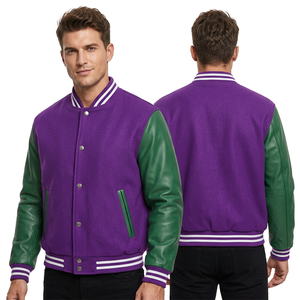 SAAR INDUSTRIES Custom Front Polyester/Cotton Winter Varsity <b>Jackets</b> Patches Eco-Friendly Reversible Windproof Breathable <b>Heated</b> - Product Image 1