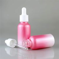 Bouteilles compte-gouttes en verre rose personnalisées avec logo, 5-100 ml, pour huiles essentielles