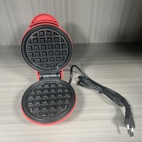 Machine à gaufres électrique portable mini pour la maison, appareil à petit-déjeuner, machine à sandwich en forme de cœur, contrôle électronique, acier inoxydable