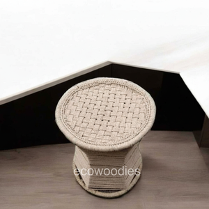 Taburete de bambú moderno hecho a mano para dormitorio, patio exterior, nueva consola de incrustaciones de hueso otomano interior para relajarse para escuelas y apartamentos - Product Image 1