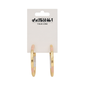 Pendientes de Aro Angelin Fashion, Multicolores, Chapados en Oro, Aleación de Zinc, Joyería Moderna para Mujer - Product Image 1