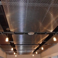 Panneau de plafond en treillis métallique expansé en aluminium au design moderne, imperméable et ignifuge, pour revêtement de plafond de centres commerciaux et aéroports