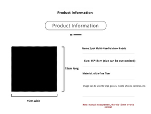 Paño de Limpieza de Microfibra con Logotipo Personalizado <span class=keywords><strong>para</strong></span> Gafas, Paño <span class=keywords><strong>para</strong></span> Lentes de Cámara y Productos <span class=keywords><strong>para</strong></span> el Cuidado de Gafas - Product Image 3