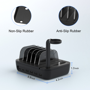 תחנת טעינה <span class=keywords><strong>USB</strong></span> 40w 8 ב 1 עבור מספר מכשירים עבור טלפונים/מוצר אלקטרוניקה/בנק חשמל המתאים למשרד/בית - Product Image 5