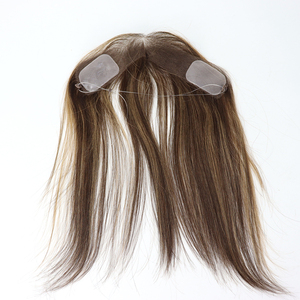 10인치 헤어라인 레이스 프론탈 헤어 패치 수제 싱글 매듭 인모 가발 여성용 - Product Image 2
