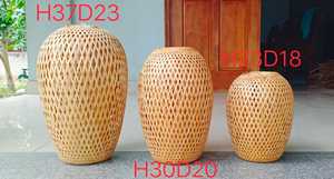 Vintage <b>Bamboo</b> Woven Pendant Lamp Decorative Hanging Ceiling <b>Light</b> for Cafe Restaurant - Product Image 4