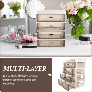 Luxury Cosmetics Desk Storage Box PP Material Rectangle Desktop Dust-proof <b>Rack</b> Lipstick Skin Care Mask Cross-Border <b>Plastic</b> - Product Image 5