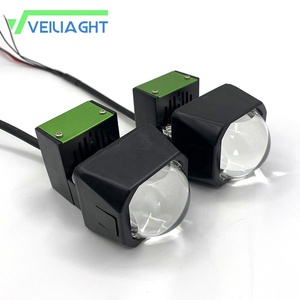 全新设计 1.6 英寸摩托车 LED 雾灯，1.5 英寸方形摩托车头灯投影镜片 3500 流明白光 - Product Image 1