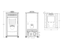 Vente chaude Poêle à granulés avec Wifi Poêle à granulés de bois télécommandé à base de biomasse pour le chauffage domestique