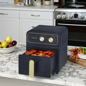 Friteuse à air en métal 6L à prix d'usine | <span class=keywords><strong>Chauffage</strong></span> rapide | <span class=keywords><strong>Sans</strong></span> huile | Acier inoxydable antiadhésif | Économie d'énergie - Product Image 6