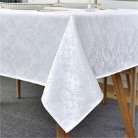 Nappe carrée en tissu jacquard anti-éclaboussures, résistante aux plis, imperméable, couverture en polyester souple, nappe pour fêtes de cuisine