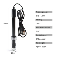 Sonda de Electrodo de PH de Alta Calidad con Conector BNC para Medidor de PH de Acuario, Sensor Digital de PH