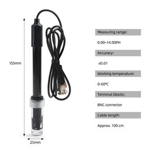 หัววัดค่า <span class=keywords><strong>pH</strong></span> คุณภาพสูง พร้อมขั้วต่อ BNC สำหรับเครื่องควบคุมค่า <span class=keywords><strong>pH</strong></span> ในตู้ปลา เซ็นเซอร์วัดค่า <span class=keywords><strong>pH</strong></span> ดิจิตอล Gib - Product Image 6