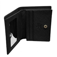 Dompet Kartu Kulit Asli Korea MA4 Snap Card Wallet Slim EDC Tempat Kartu Bisnis Unisex Tebal 2cm Penyimpanan Saku Portabel untuk Penggunaan Sehari-hari