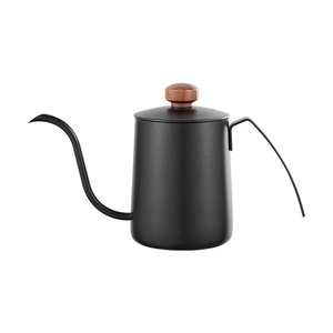 Pot à café en acier inoxydable à usage domestique et design moderne, tasse à filtre, bouilloire à eau à longues <span class=keywords><strong>oreilles</strong></span>, café brassé à la main, manche en bois, <span class=keywords><strong>bouche</strong></span> fine - Product Image 4