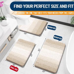 <span class=keywords><strong>Tapis</strong></span> <span class=keywords><strong>de</strong></span> <span class=keywords><strong>bain</strong></span> en microfibre absorbant extra doux, support en caoutchouc, séchage rapide, lavable en machine, <span class=keywords><strong>tapis</strong></span> <span class=keywords><strong>de</strong></span> salle <span class=keywords><strong>de</strong></span> <span class=keywords><strong>bain</strong></span> - Product Image 2