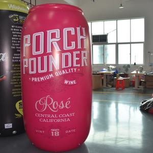 Replica Gigante Gonfiabile di Lattina di Vino Rosé - Espositore Pubblicitario Promozionale di Alta Qualità per Eventi in Bar/Negozi - Product Image 1