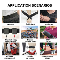 Attaches de câbles antidérapantes à boucles et crochets en gros avec sangles en nylon pour la gestion des tuyaux et les accessoires de vélo