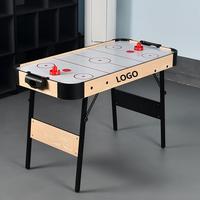 Table de hockey sur air pliable XLAN de 48 pouces pour la famille, ensemble de jeu de hockey sportif pliable avec 2 rondelles, 2 poussoirs, salle de jeux à domicile