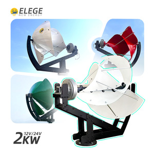 Elege Rely-A2 2000W Aerogenerador con Aspas de Fibra de Vidrio Adhesivas, Sistema de Energía Híbrido de 12V/24V para Hogar y Automóvil - Product Image 1