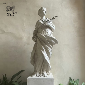 Statue de Saint Michel Archange en marbre grandeur nature pour décoration extérieure de jardin ou église, sculpture catholique BLVE - Product Image 6