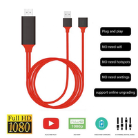 Full HD USB zu HDMI Konverter kabel HDMI Adapter kabel für iPhone 8X7 6s Plus iPad TV Xiaomi Android Phone zu HDMI Adapter