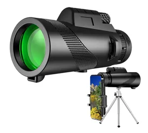 Telescópio monocular para smartphone, câmera com zoom 50x60, acampamento, caminhadas, pesca, telescópio monocular