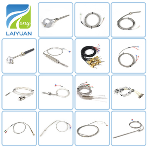 Laiyuan tùy chỉnh loại PT100 cảm biến nhiệt Độ PT100 cặp nhiệt điện với kim loại bện dây dẫn - Product Image 4