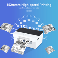 Xprinter XP-D463B BT USB Mini imprimante d'étiquettes d'expédition Rouleaux de papier thermique d'adresse pour code-barres et impression