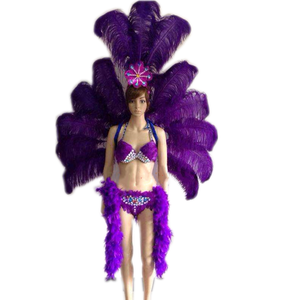Disfraces de <span class=keywords><strong>samba</strong></span> púrpura, disfraces de carnaval, disfraz sexy - Product Image 1