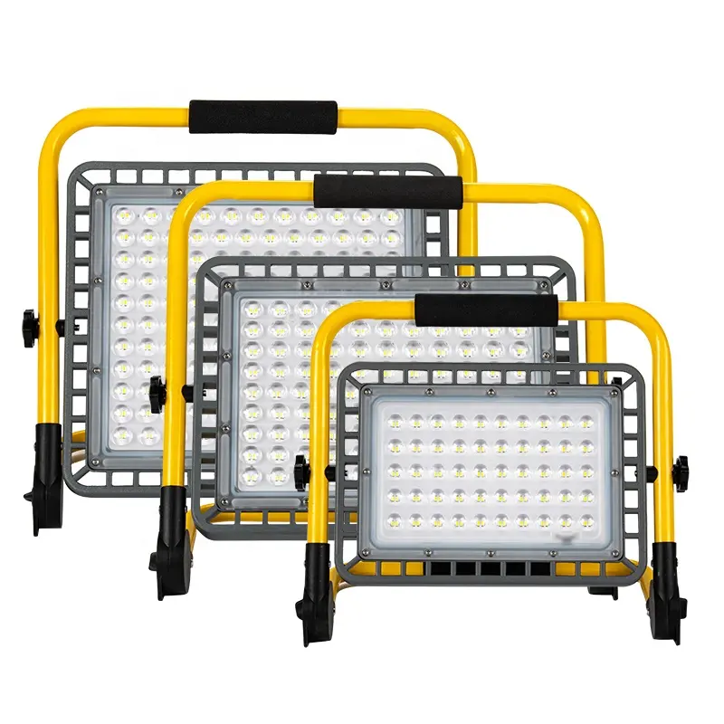 באיכות גבוהה חדש מודרני נטענת 100W LED מבול אור חיצוני אבטחה תעשייתי תאורה