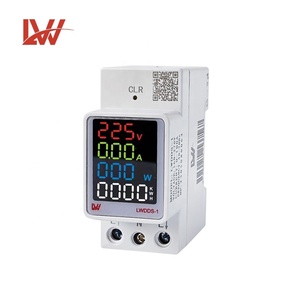 Medidor de voltaje y corriente de potencia de retroiluminación digital LW AC Din Rail con pantalla <span class=keywords><strong>LCD</strong></span> - Product Image 3