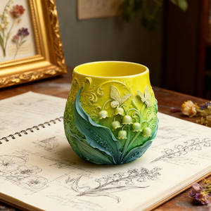 Stampo in <span class=keywords><strong>silicone</strong></span> K1102 per candele a forma di giglio della valle, stampo fai da te per tazze in cemento, stampo regalo, stampo artigianale per decorazioni floreali e vasi - Product Image 4