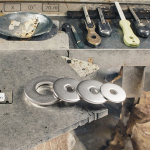 Arandelas Planas de Acero al Carbono Estándar DIN, Galvanizadas en Zinc, Acabado Liso, Tamaños M3 M4 M5 M6 M8 M10 M12 M14 M16 M20 - Product Image 3