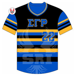 Sigma เสื้อเบสบอลปักลายชมรมสโมสรแกมมา Rho - Product Image 3